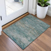 Piper Looms Chantille Abstract ACN2071 Aqua Machine Washable Area Rug Scatter Lifestyle Image Feature