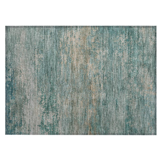 Piper Looms Chantille Abstract ACN2071 Aqua Machine Washable Area Rug Scatter Main Image