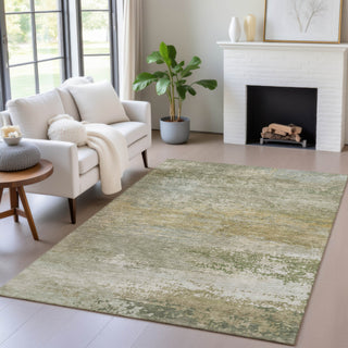 Piper Looms Chantille Abstract ACN2071 Beige Machine Washable Area Rug Lifestyle Image Feature