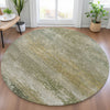 Piper Looms Chantille Abstract ACN2071 Beige Machine Washable Area Rug Round Lifestyle Image Feature