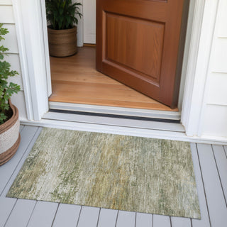 Piper Looms Chantille Abstract ACN2071 Beige Machine Washable Area Rug Scatter Outdoor Lifestyle Image Feature