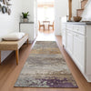 Piper Looms Chantille Abstract ACN2071 Brown Machine Washable Area Rug Runner Lifestyle Image Feature