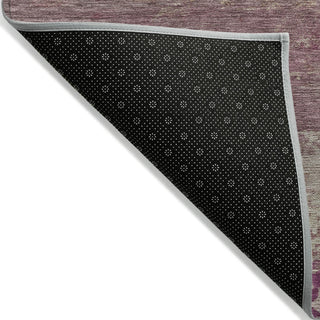 Piper Looms Chantille Abstract ACN2071 Merlot Machine Washable Area Rug Backing Image