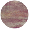 Piper Looms Chantille Abstract ACN2071 Merlot Machine Washable Area Rug Round Main Image