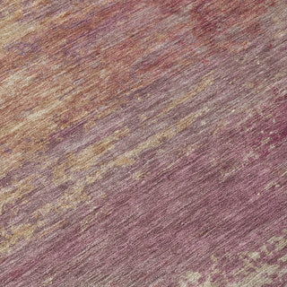 Piper Looms Chantille Abstract ACN2071 Merlot Machine Washable Area Rug Swatch Image