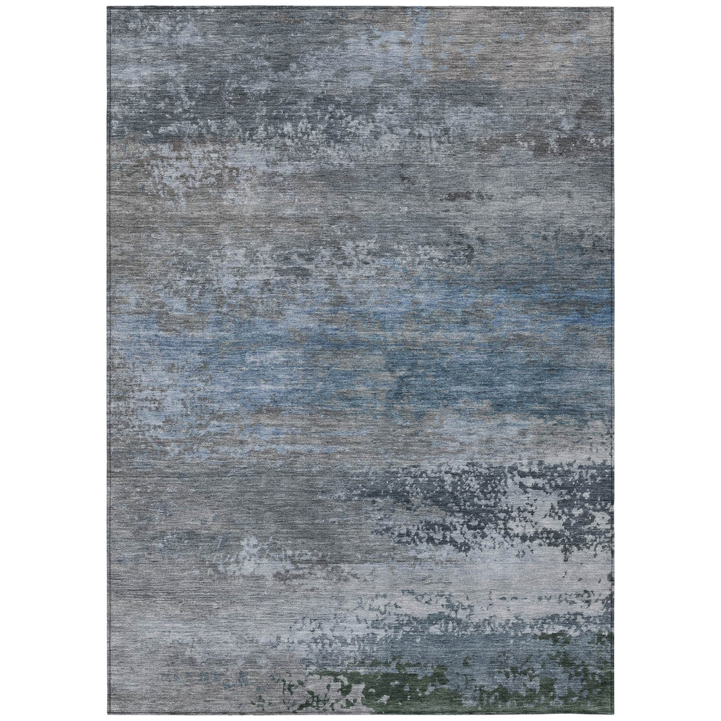 Piper Looms Chantille Abstract ACN2071 Pewter Machine Washable Area Rug main image