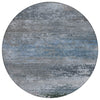 Piper Looms Chantille Abstract ACN2071 Pewter Machine Washable Area Rug Round Main Image