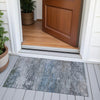 Piper Looms Chantille Abstract ACN2071 Pewter Machine Washable Area Rug Scatter Outdoor Lifestyle Image Feature