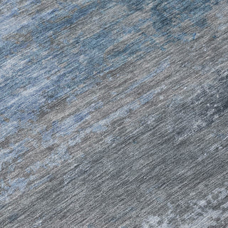 Piper Looms Chantille Abstract ACN2071 Pewter Machine Washable Area Rug Swatch Image