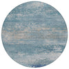 Piper Looms Chantille Abstract ACN2071 Sky Machine Washable Area Rug Round Main Image
