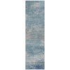 Piper Looms Chantille Abstract ACN2071 Sky Machine Washable Area Rug Runner Main Image