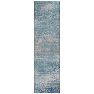 Piper Looms Chantille Abstract ACN2071 Sky Machine Washable Area Rug Runner Main Image