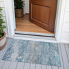 Piper Looms Chantille Abstract ACN2071 Sky Machine Washable Area Rug Scatter Outdoor Lifestyle Image Feature