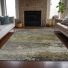 Piper Looms Chantille Abstract ACN2071 Taupe Machine Washable Area Rug Lifestyle Image Feature