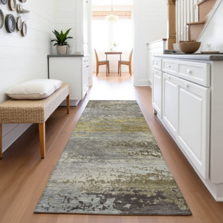 Piper Looms Chantille Abstract ACN2071 Taupe Machine Washable Area Rug Runner Lifestyle Image Feature