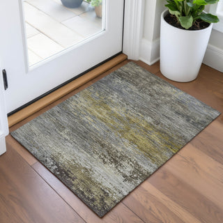 Piper Looms Chantille Abstract ACN2071 Taupe Machine Washable Area Rug Scatter Lifestyle Image Feature