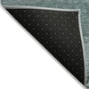 Piper Looms Chantille Abstract ACN2071 Teal Machine Washable Area Rug Backing Image