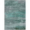 Piper Looms Chantille Abstract ACN2071 Teal Machine Washable Area Rug main image