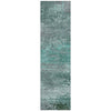 Piper Looms Chantille Abstract ACN2071 Teal Machine Washable Area Rug Runner Main Image