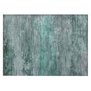 Piper Looms Chantille Abstract ACN2071 Teal Machine Washable Area Rug Scatter Main Image