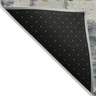Piper Looms Chantille Abstract ACN2072 Linen Machine Washable Area Rug Backing Image