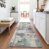 Piper Looms Chantille Abstract ACN2072 Linen Machine Washable Area Rug Runner Lifestyle Image Feature