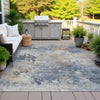 Piper Looms Chantille Abstract ACN2073 Denim Machine Washable Area Rug Outdoor Lifestyle Image Feature