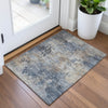 Piper Looms Chantille Abstract ACN2073 Denim Machine Washable Area Rug Scatter Lifestyle Image Feature