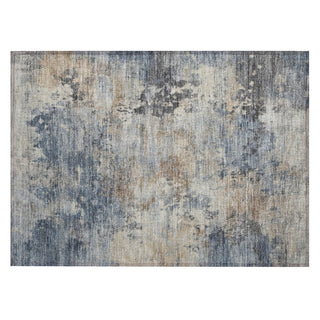 Piper Looms Chantille Abstract ACN2073 Denim Machine Washable Area Rug Scatter Main Image