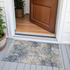 Piper Looms Chantille Abstract ACN2073 Denim Machine Washable Area Rug Scatter Outdoor Lifestyle Image Feature