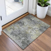Piper Looms Chantille Abstract ACN2073 Pewter Machine Washable Area Rug Scatter Lifestyle Image Feature
