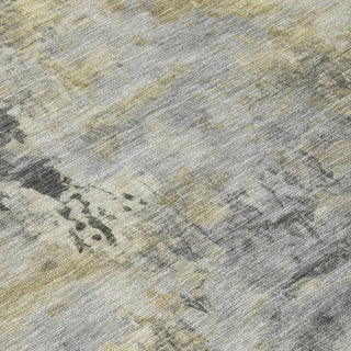 Piper Looms Chantille Abstract ACN2073 Pewter Machine Washable Area Rug Swatch Image