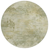 Piper Looms Chantille Abstract ACN2073 Sage Machine Washable Area Rug Round Main Image