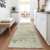 Piper Looms Chantille Abstract ACN2073 Sage Machine Washable Area Rug Runner Lifestyle Image Feature