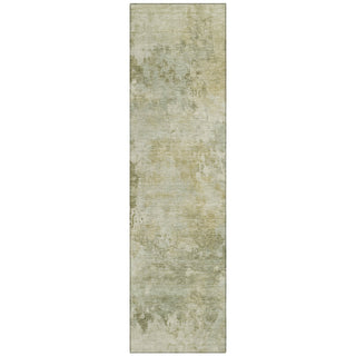 Piper Looms Chantille Abstract ACN2073 Sage Machine Washable Area Rug Runner Main Image