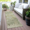 Piper Looms Chantille Abstract ACN2073 Sage Machine Washable Area Rug Runner Outdoor Lifestyle Image Feature