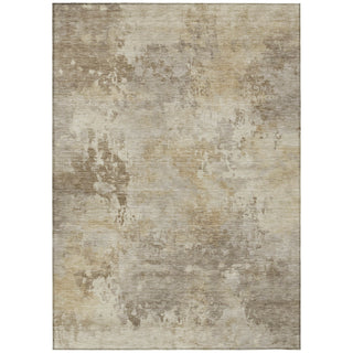 Piper Looms Chantille Abstract ACN2073 Tan Machine Washable Area Rug main image