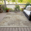 Piper Looms Chantille Abstract ACN2073 Tan Machine Washable Area Rug Outdoor Lifestyle Image Feature
