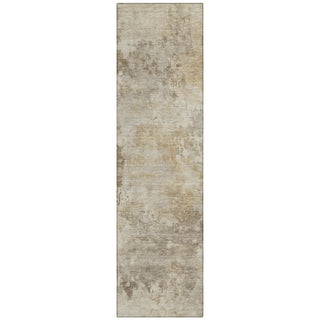 Piper Looms Chantille Abstract ACN2073 Tan Machine Washable Area Rug Runner Main Image