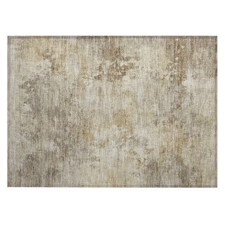 Piper Looms Chantille Abstract ACN2073 Tan Machine Washable Area Rug Scatter Main Image