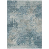 Piper Looms Chantille Abstract ACN2073 Teal Machine Washable Area Rug main image