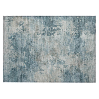 Piper Looms Chantille Abstract ACN2073 Teal Machine Washable Area Rug Scatter Main Image