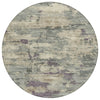 Piper Looms Chantille Abstract ACN2074 Sage Machine Washable Area Rug Round Main Image