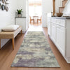 Piper Looms Chantille Abstract ACN2074 Sage Machine Washable Area Rug Runner Lifestyle Image Feature
