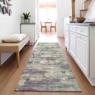 Piper Looms Chantille Abstract ACN2074 Sage Machine Washable Area Rug Runner Lifestyle Image Feature