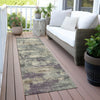 Piper Looms Chantille Abstract ACN2074 Sage Machine Washable Area Rug Runner Outdoor Lifestyle Image Feature