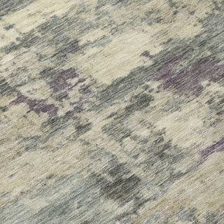 Piper Looms Chantille Abstract ACN2074 Sage Machine Washable Area Rug Swatch Image