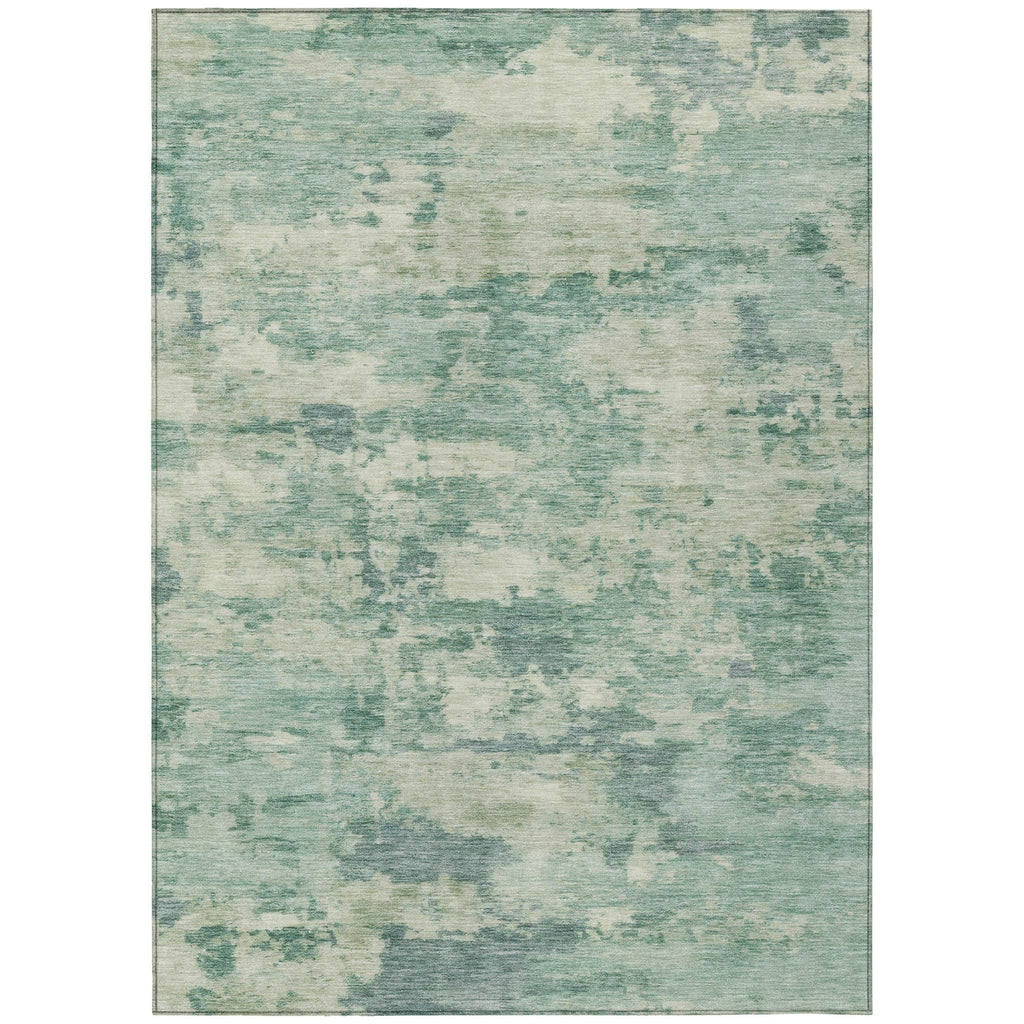 Piper Looms Chantille Abstract ACN2074 Teal Machine Washable Area Rug main image