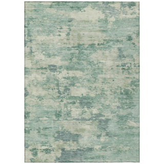 Piper Looms Chantille Abstract ACN2074 Teal Machine Washable Area Rug main image