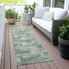 Piper Looms Chantille Abstract ACN2074 Teal Machine Washable Area Rug Runner Outdoor Lifestyle Image Feature